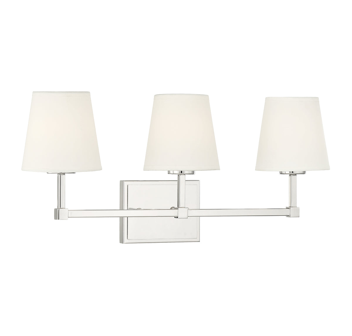 Applique murale de salle de bain Meridian Lighting M80053PN en nickel poli