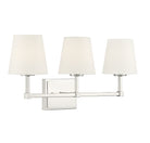 Applique murale de salle de bain Meridian Lighting M80053PN en nickel poli