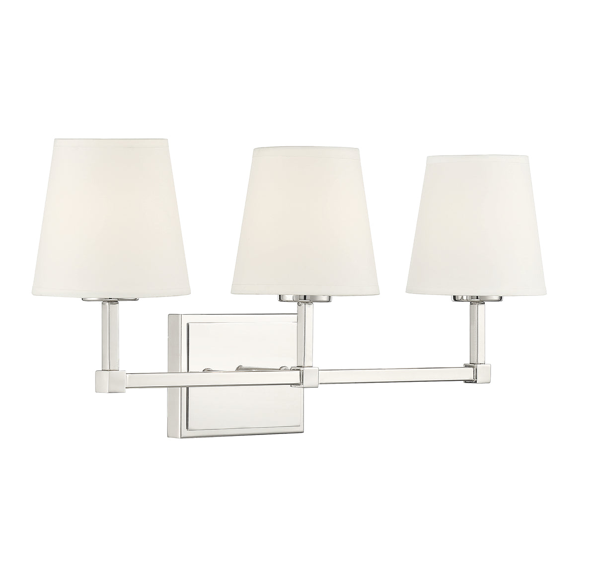 Applique murale de salle de bain Meridian Lighting M80053PN en nickel poli