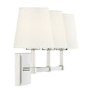 Applique murale de salle de bain Meridian Lighting M80053PN en nickel poli