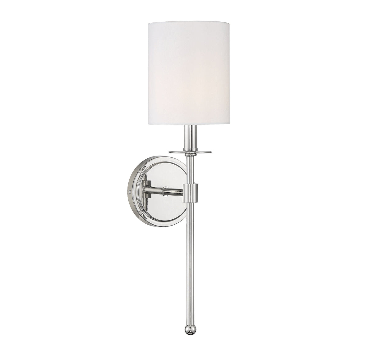 Meridian M90057PN One Light Wall Sconce in Polished Nickel