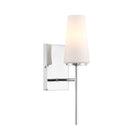 Meridian Lighting M90115CH Meridian One Light Wall Sconce in Chrome