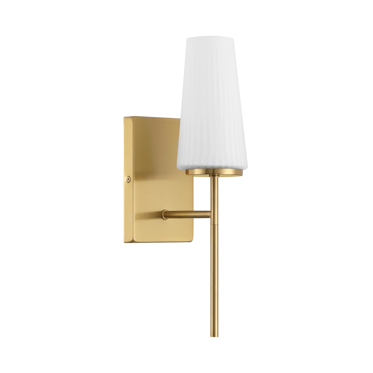 Meridian Lighting M90115NB Meridian One Light Wall Sconce in Natural Brass