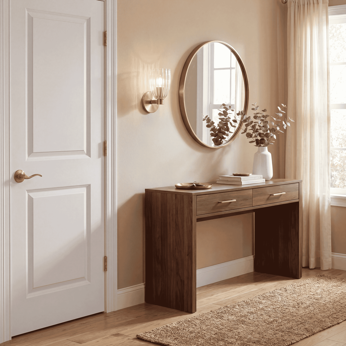 Éclairage Meridian M90120NB Meridian Murale en laiton naturel