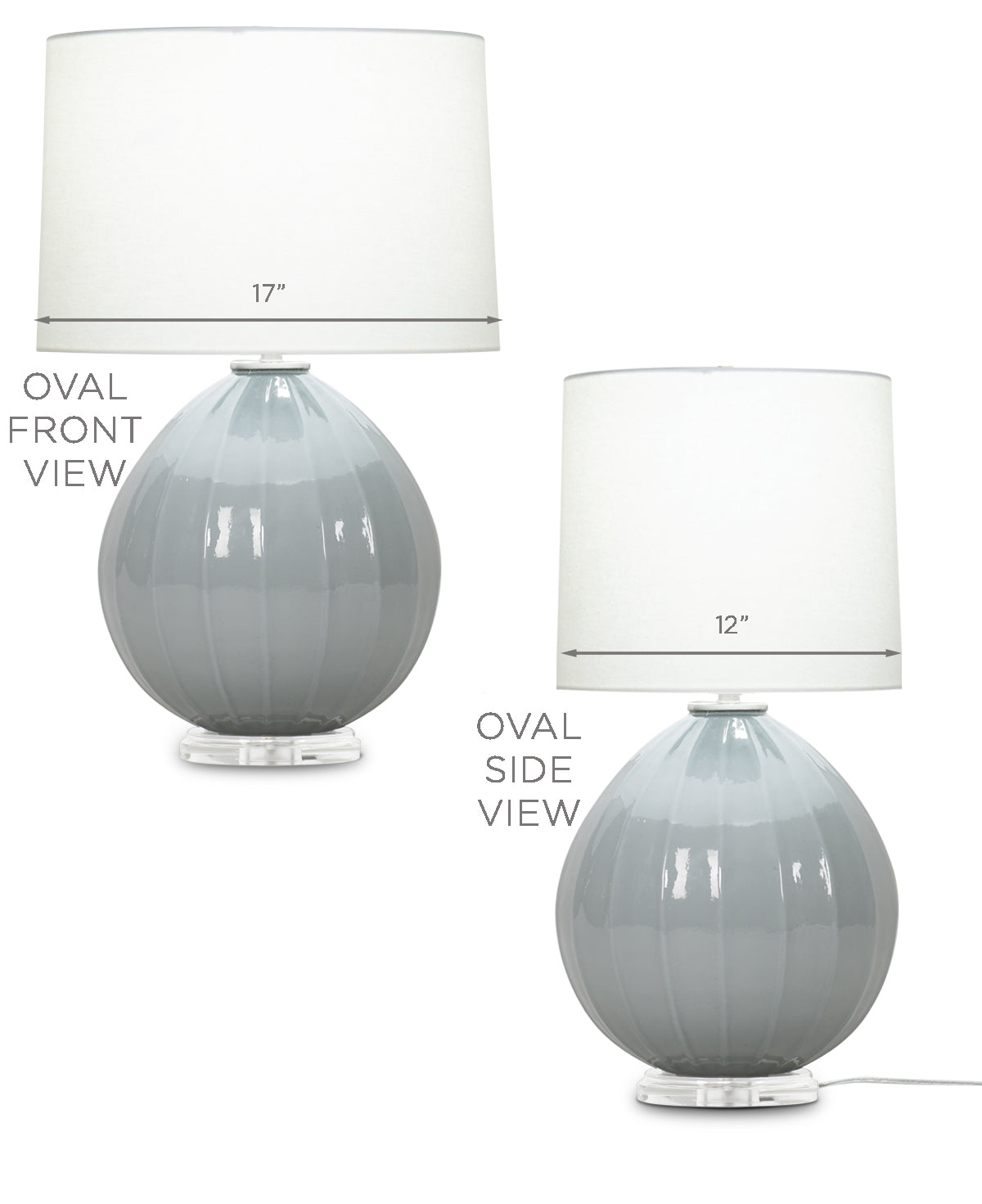 Margaux Table Lamp - FLO-3673-OVAL-OWL