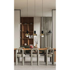 Dounia Home - DH-MARLIN3-PC - Maria linear 3 globe chandelier - Polished Copper