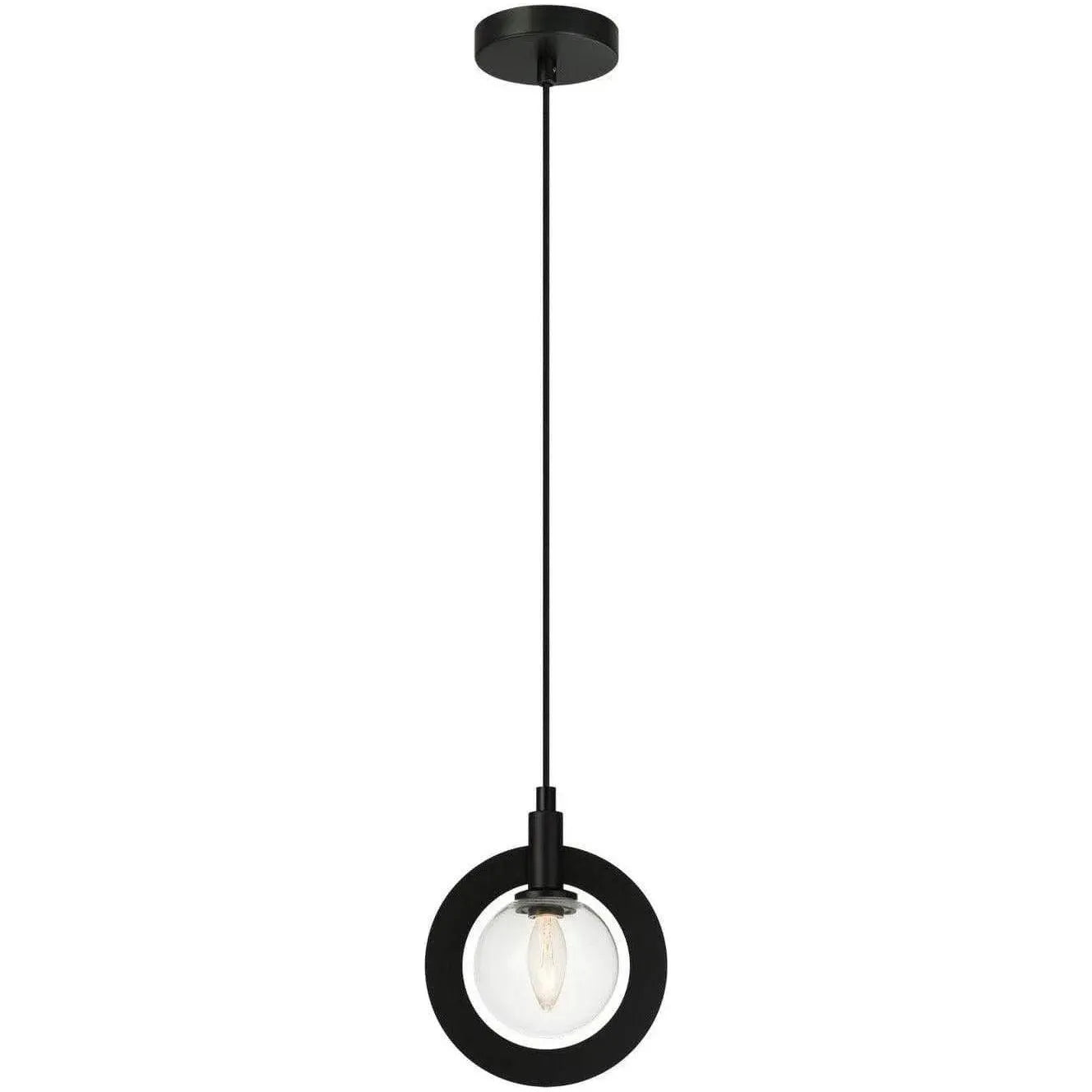 Matteo Lighting - Astro Pendant - C80701BKCL | Montreal Lighting & Hardware