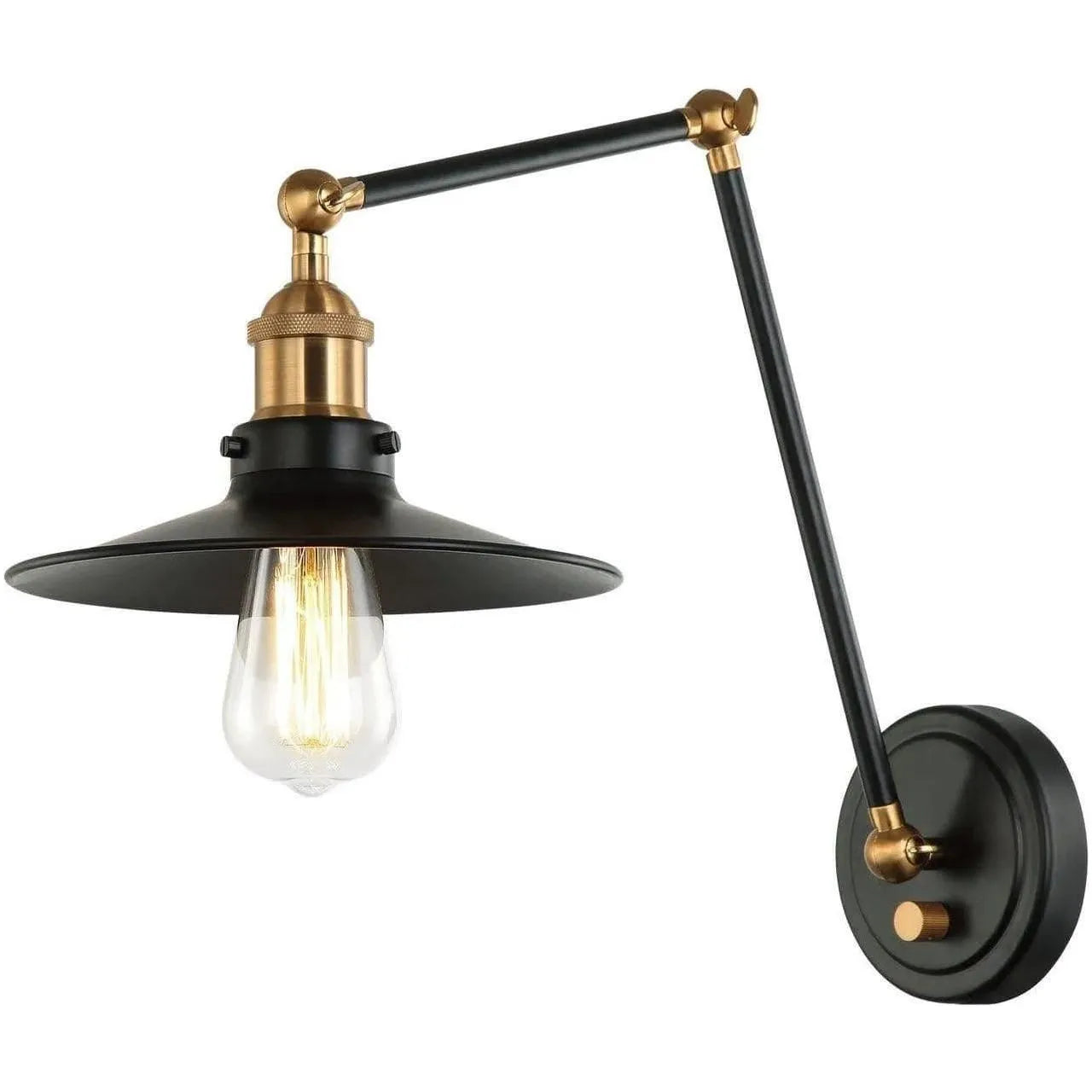 Matteo Lighting - Brixson Wall Sconce - S01211AGBK | Montreal Lighting & Hardware