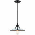 Matteo Lighting - Bulstrode's Workshop Metal Shade Pendant - C46111BKCH | Montreal Lighting & Hardware