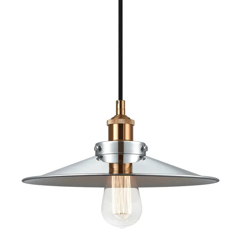 Matteo Lighting - Bulstrode's Workshop Metal Shade Pendant - C46112AGCH | Montreal Lighting & Hardware