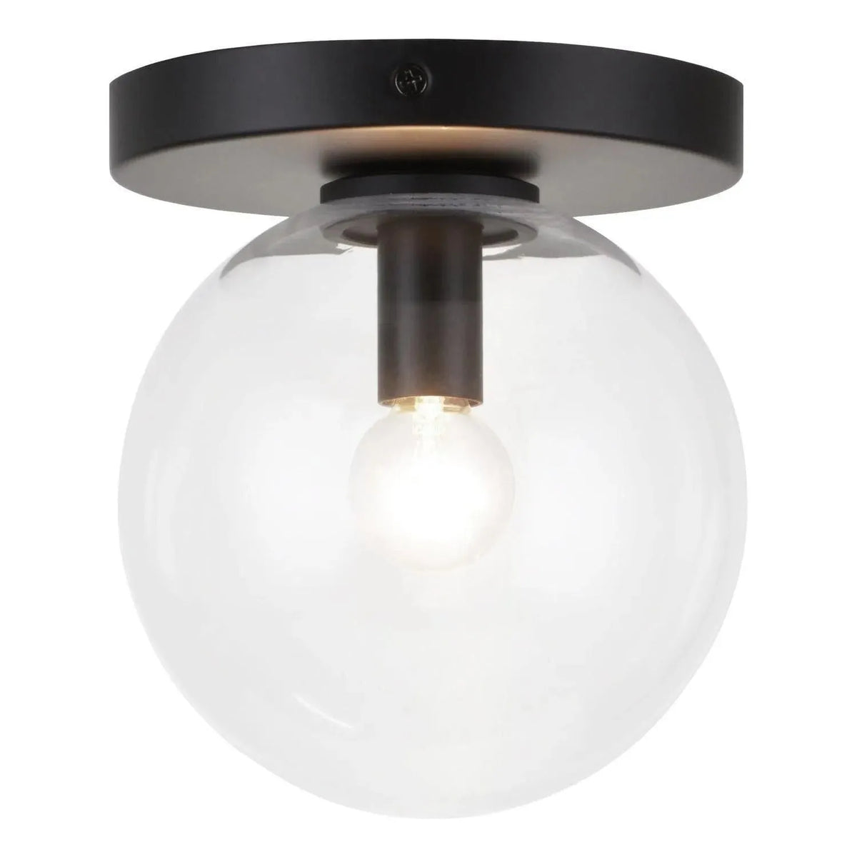 Matteo Lighting - Cosmo Flush Mount - WX06001BKCL | Montreal Lighting & Hardware