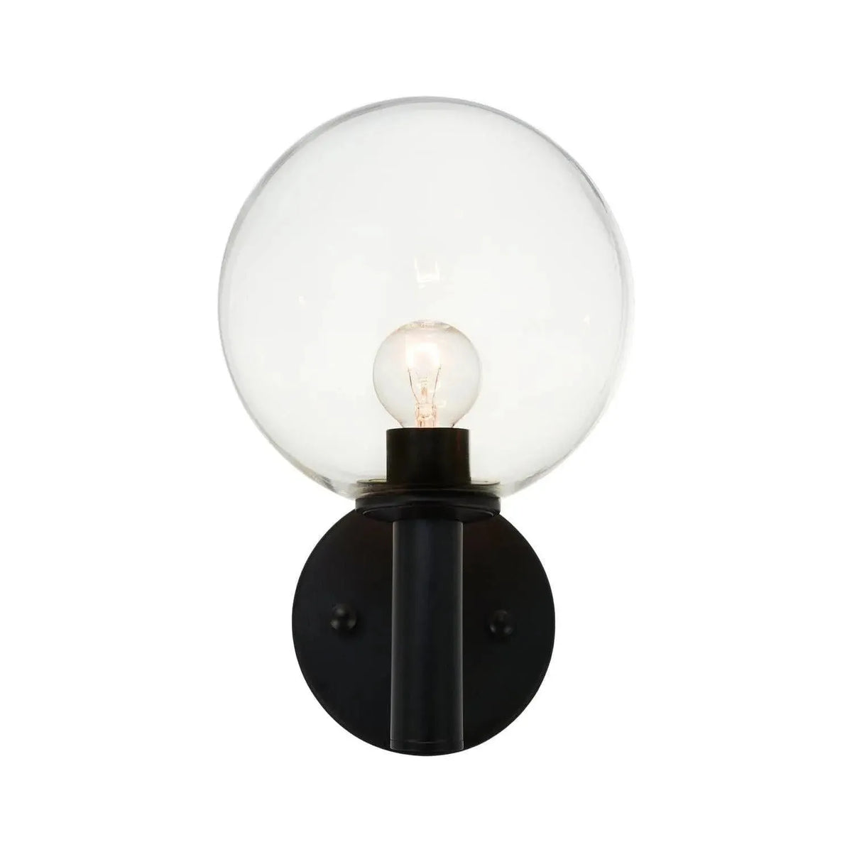 Matteo Lighting - Cosmo One Light Wall Sconce - S06001BKCL | Montreal Lighting & Hardware