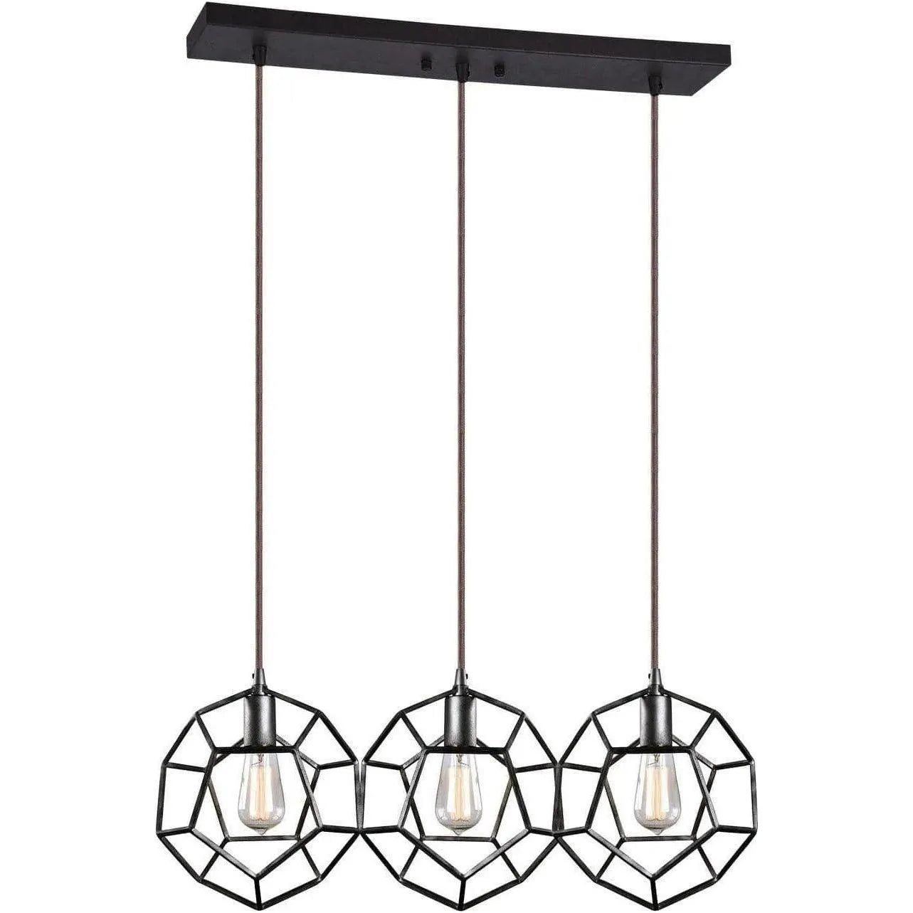 Matteo Lighting - Geometry Series Linear Pendant - C54643RB | Montreal Lighting & Hardware
