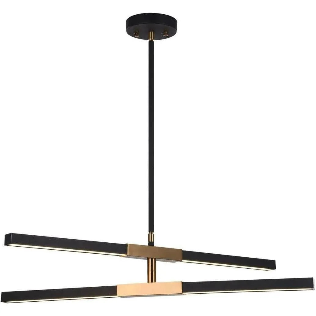 Matteo Lighting - Lineare Linear LED Pendant - C64738MBAG | Montreal Lighting & Hardware