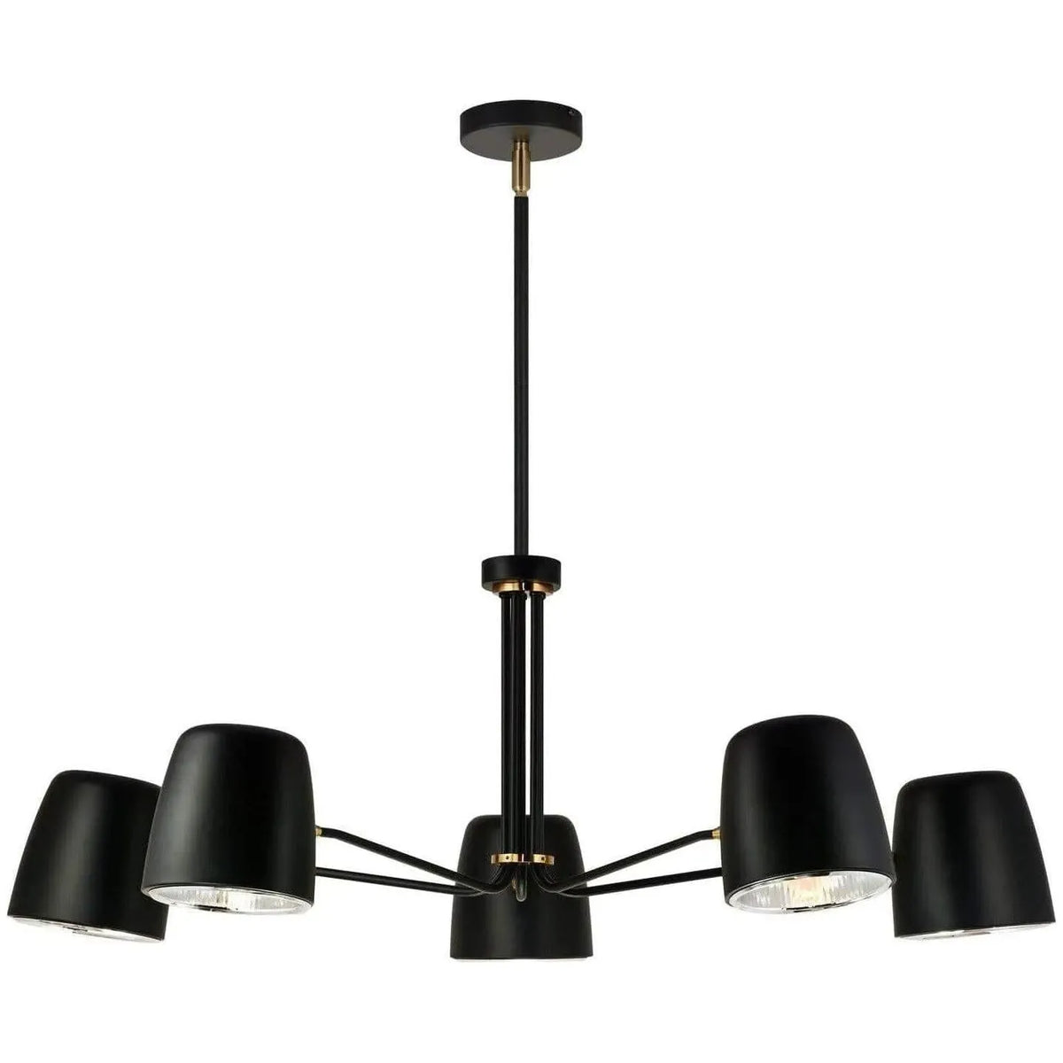 Matteo Lighting - Luca Chandelier - C73705BK | Montreal Lighting & Hardware