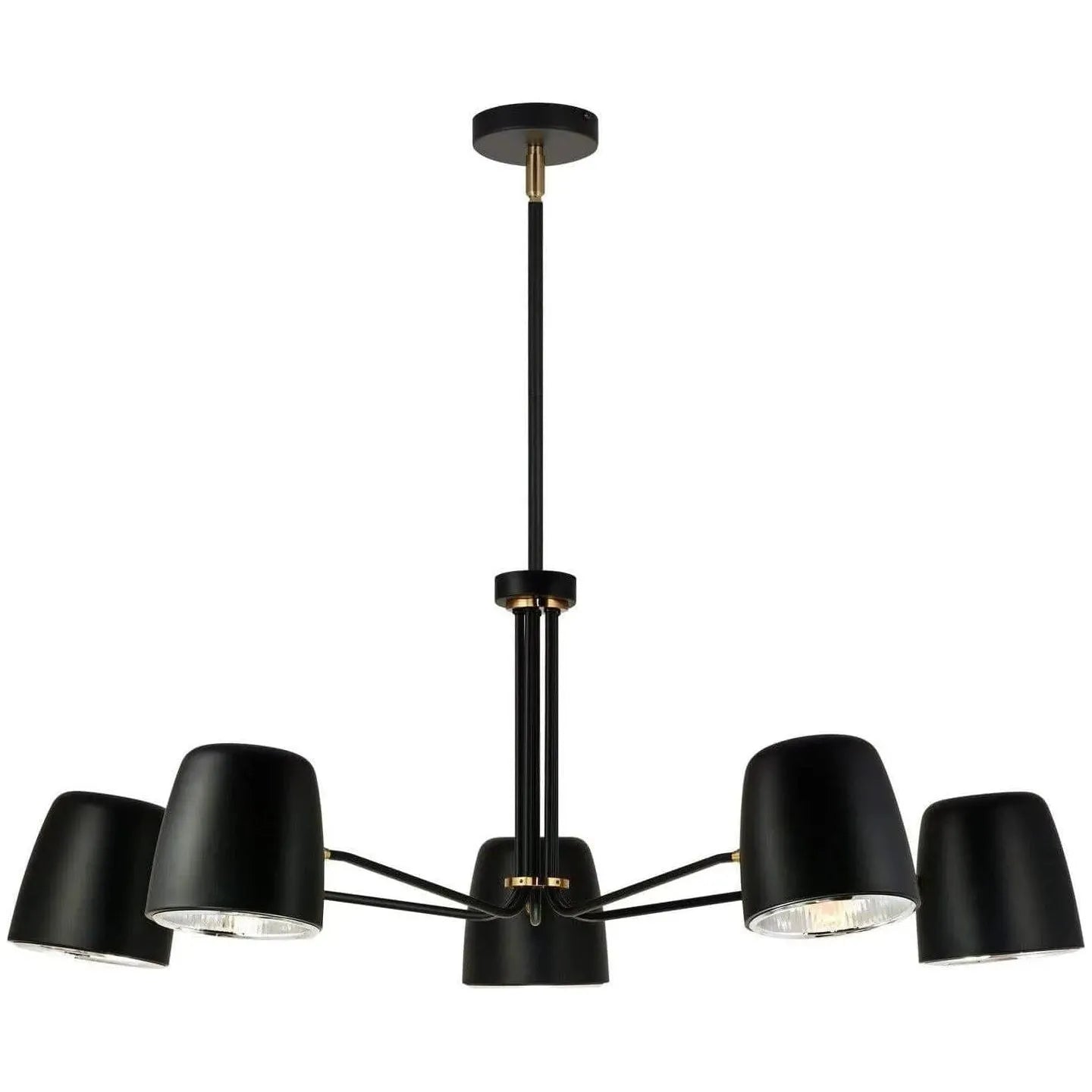 Matteo Lighting - Luca Chandelier - C73705BK | Montreal Lighting & Hardware