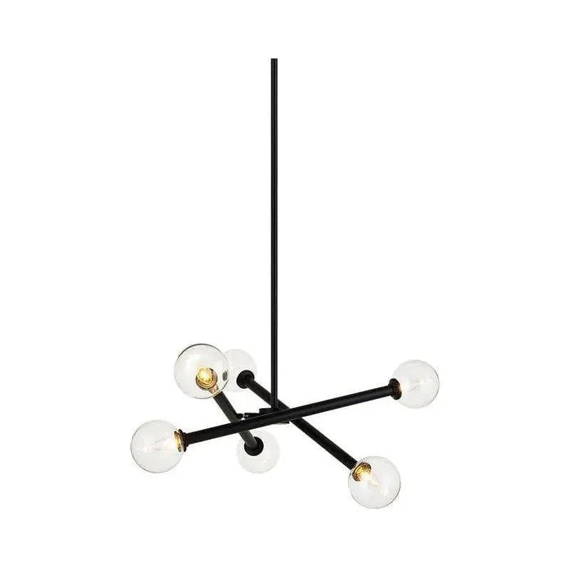 Matteo Lighting - Matchstix Chandelier - C64606BKCL | Montreal Lighting & Hardware