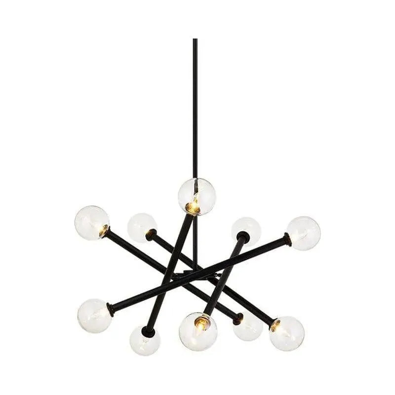 Matteo Lighting - Matchstix Chandelier - C64610BKCL | Montreal Lighting & Hardware