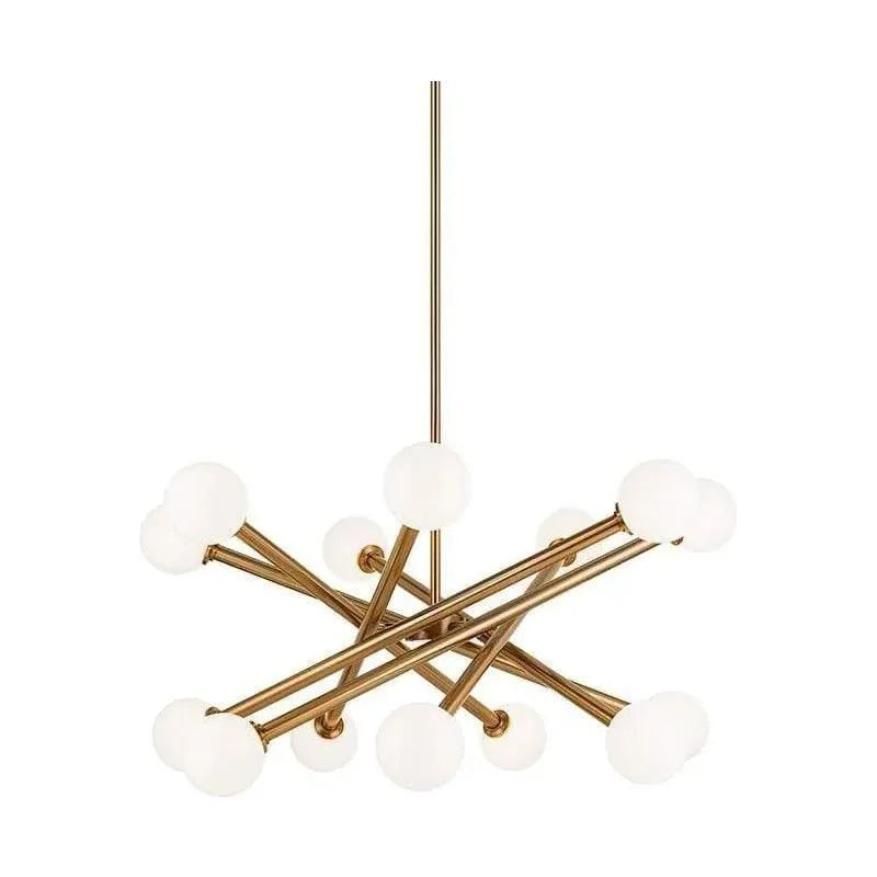Matteo Lighting - Matchstix Chandelier - C64614AGOP | Montreal Lighting & Hardware