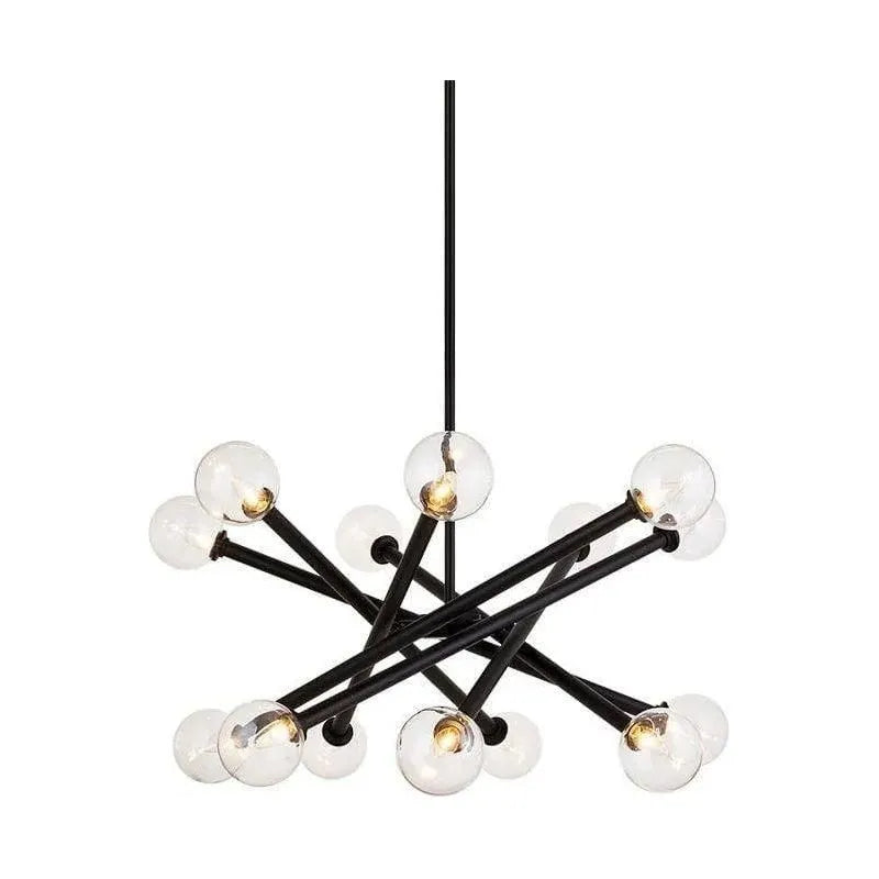 Matteo Lighting - Matchstix Chandelier - C64614BKCL | Montreal Lighting & Hardware