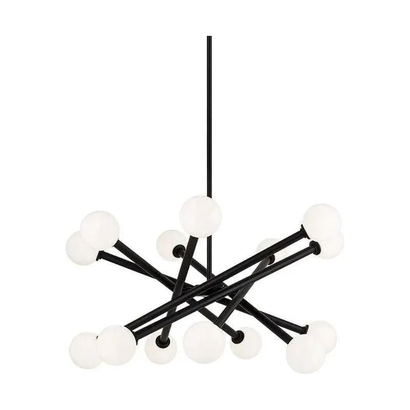 Matteo Lighting - Matchstix Chandelier - C64614BKOP | Montreal Lighting & Hardware