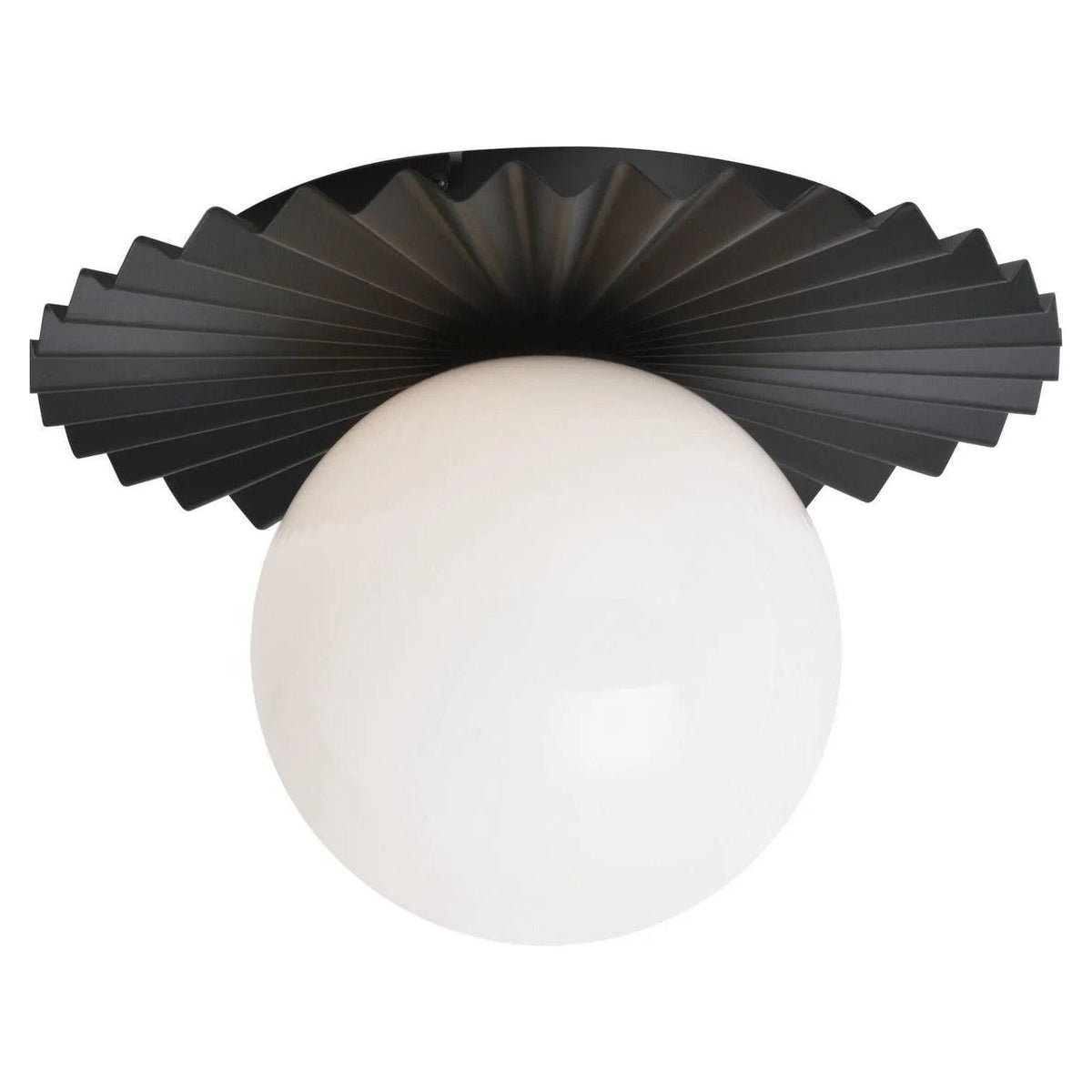 Matteo Lighting - Modern Ruff Flush Mount - WX83111BKOP | Montreal Lighting & Hardware