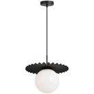 Matteo Lighting - Modern Ruff Pendant - C83111BKOP | Montreal Lighting & Hardware