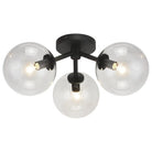 Matteo Lighting - Novo Flush Mount - X81703BKCL | Montreal Lighting & Hardware