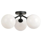 Matteo Lighting - Novo Flush Mount - X81703BKOP | Montreal Lighting & Hardware