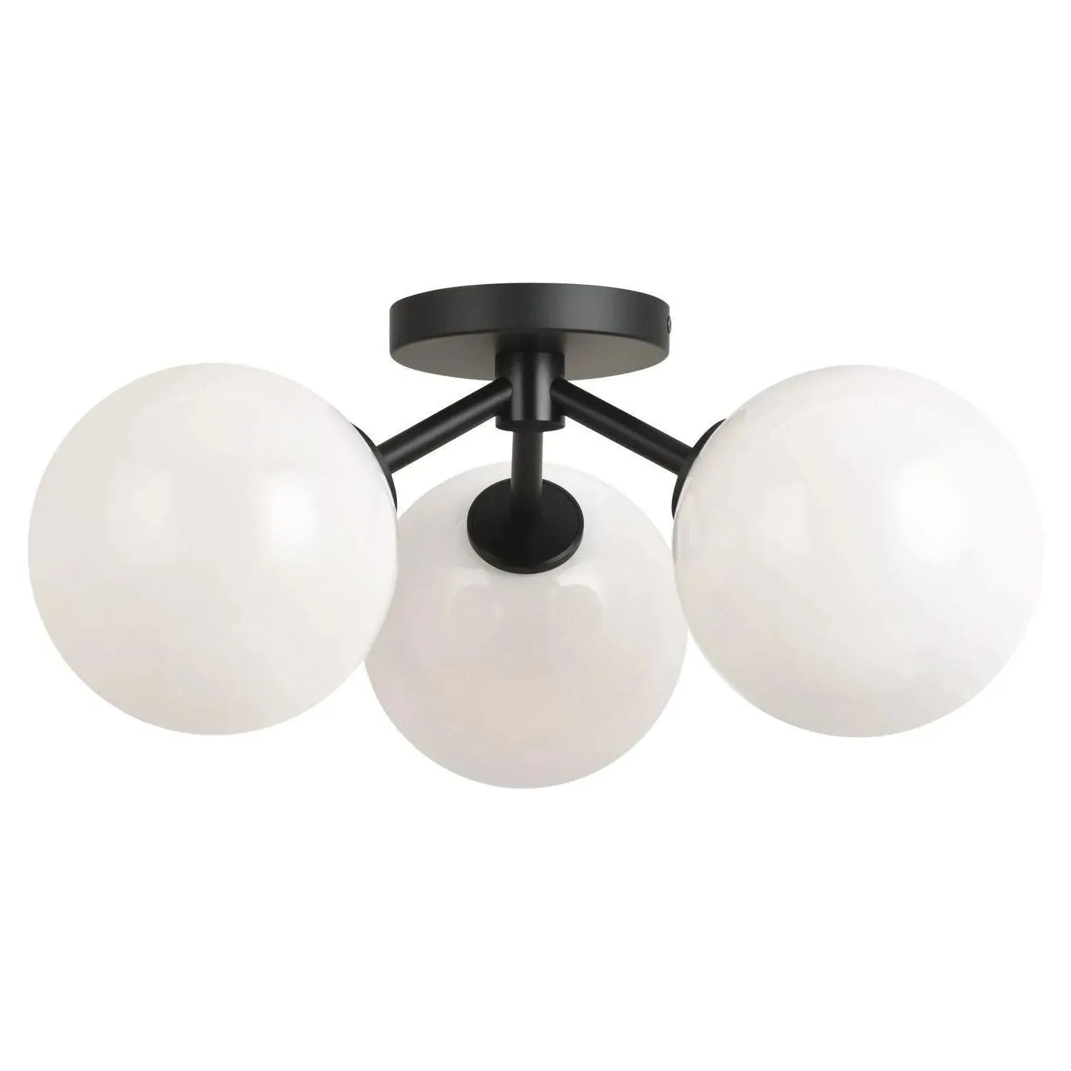 Matteo Lighting - Novo Flush Mount - X81703BKOP | Montreal Lighting & Hardware