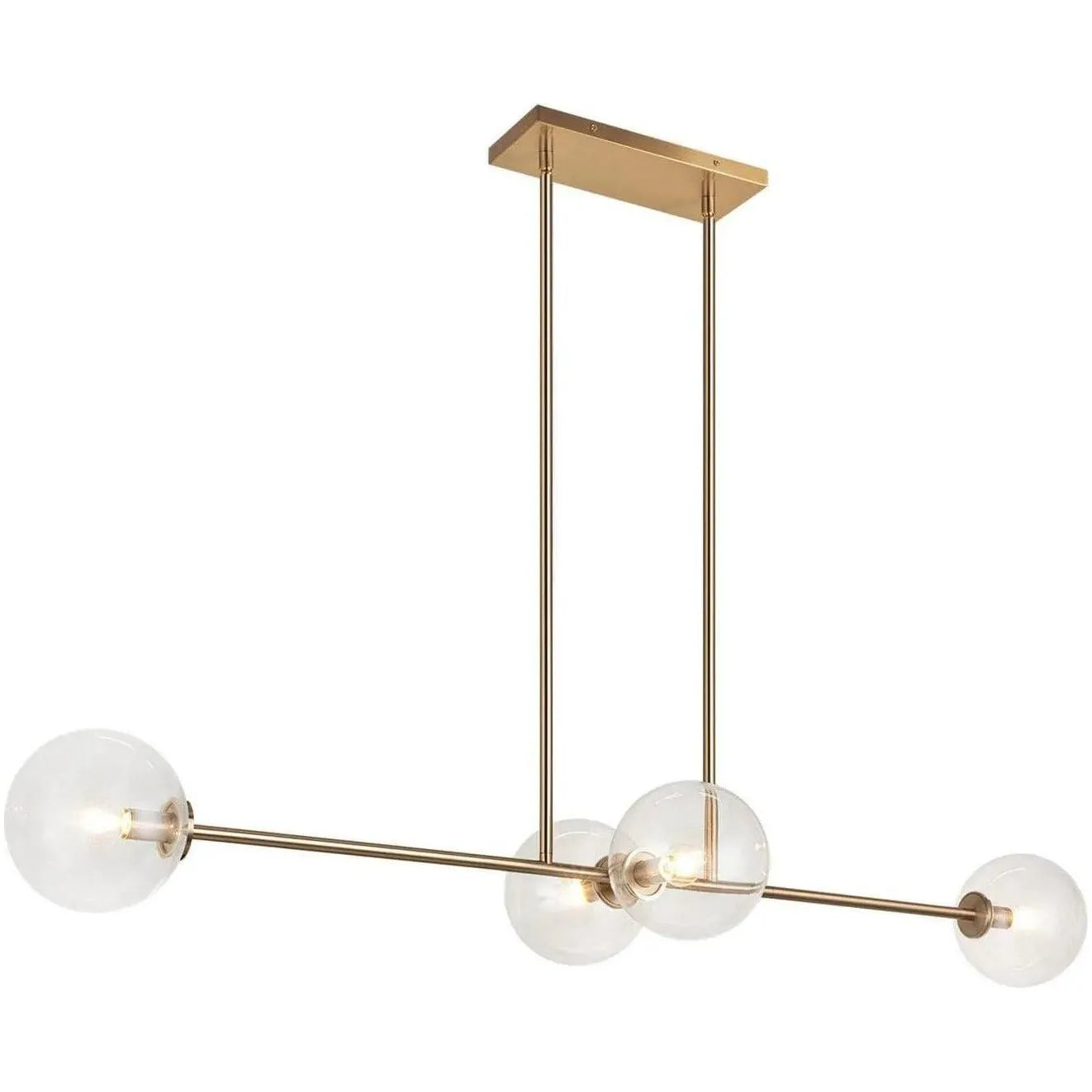 Matteo Lighting - Novo Linear Pendant - C81704AGCL | Montreal Lighting & Hardware