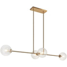 Matteo Lighting - Novo Linear Pendant - C81704AGCL | Montreal Lighting & Hardware