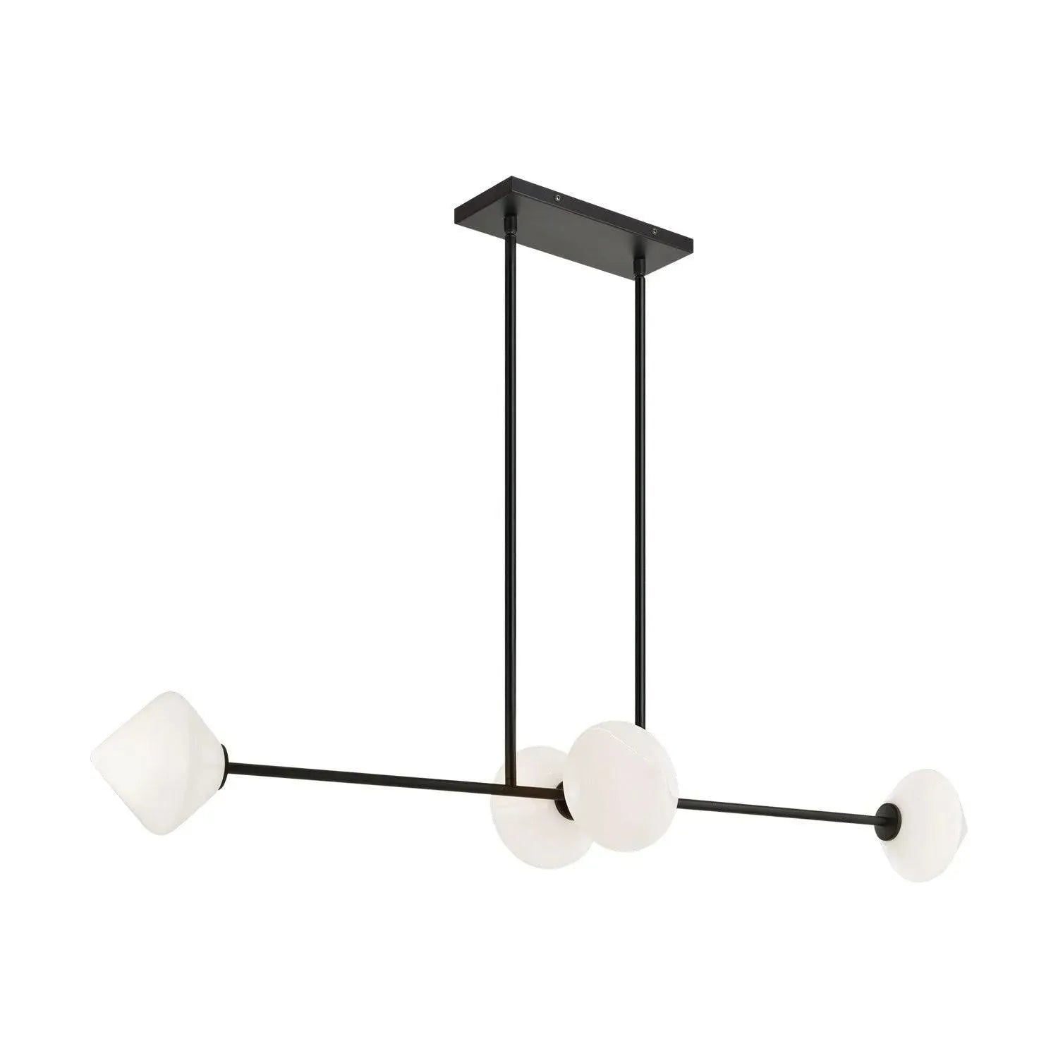 Matteo Lighting - Novo Linear Suspension - C81744BKOP | Montreal Lighting & Hardware