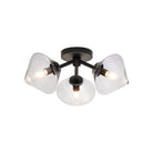 Matteo Lighting - Novo Oval Ceiling Mount - X81743BKCL | Montreal Lighting & Hardware