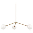 Matteo Lighting - Novo Triple Chandelier - C81703AGOP | Montreal Lighting & Hardware