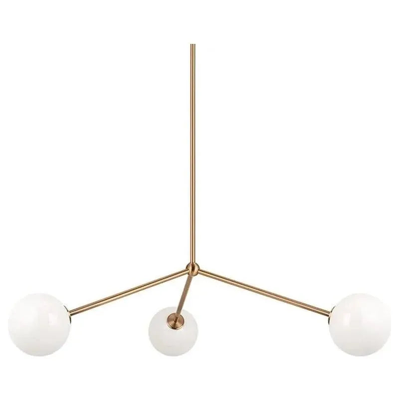 Matteo Lighting - Novo Triple Chandelier - C81703AGOP | Montreal Lighting & Hardware