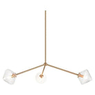 Matteo Lighting - Novo Triple Diamond Chandelier - C81743AGCL | Montreal Lighting & Hardware