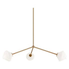 Matteo Lighting - Novo Triple Diamond Chandelier - C81743AGOP | Montreal Lighting & Hardware