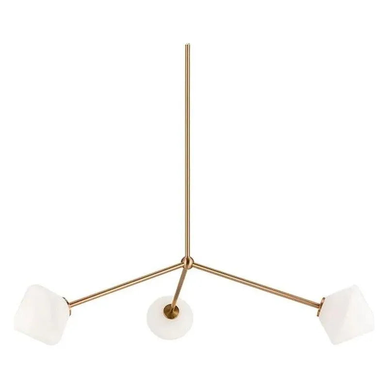 Matteo Lighting - Novo Triple Diamond Chandelier - C81743AGOP | Montreal Lighting & Hardware