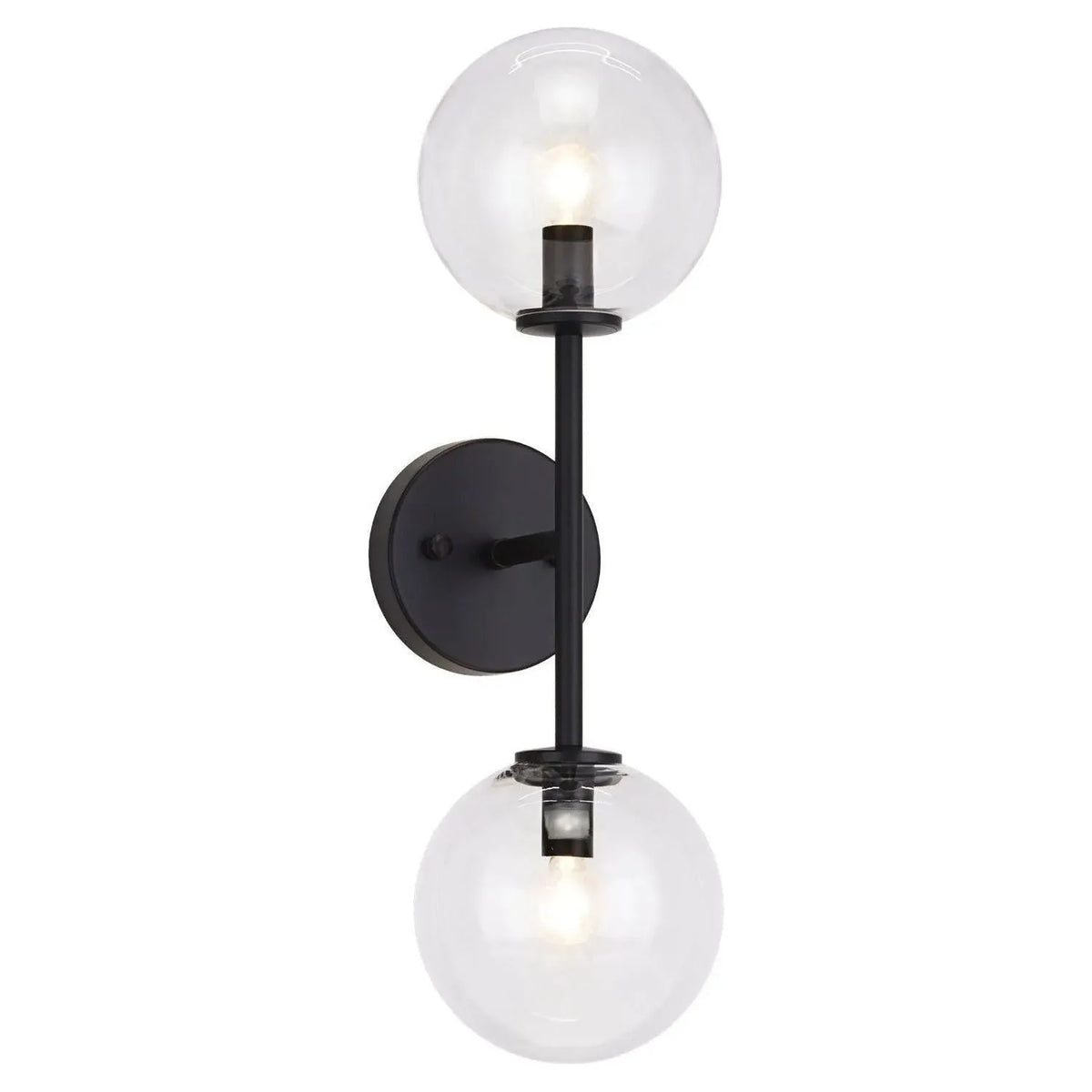 Matteo Lighting - Novo Wall Sconce - W81702BKCL | Montreal Lighting & Hardware