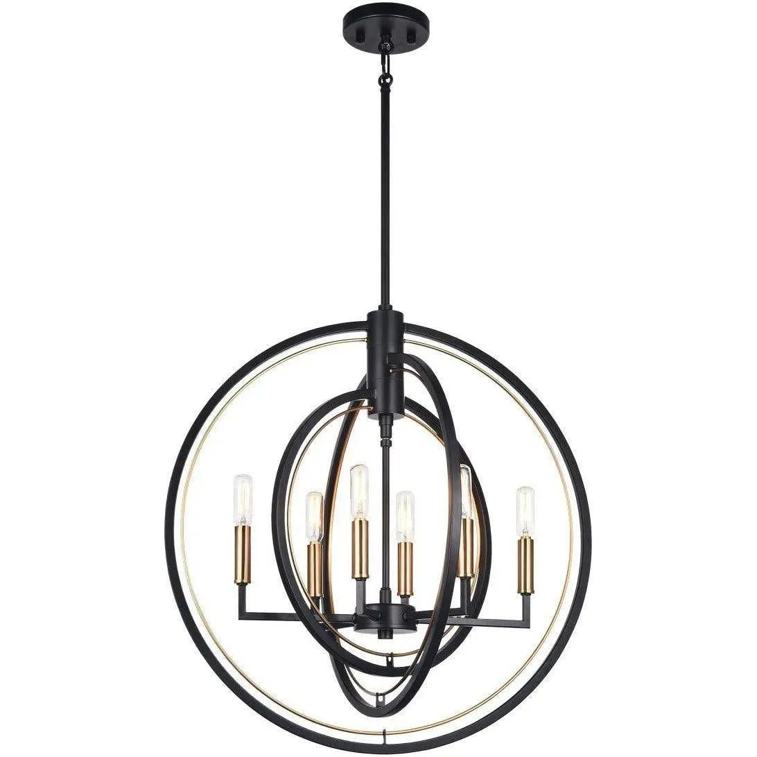 Matteo Lighting - Odyssey Chandelier - C78606BK | Montreal Lighting & Hardware
