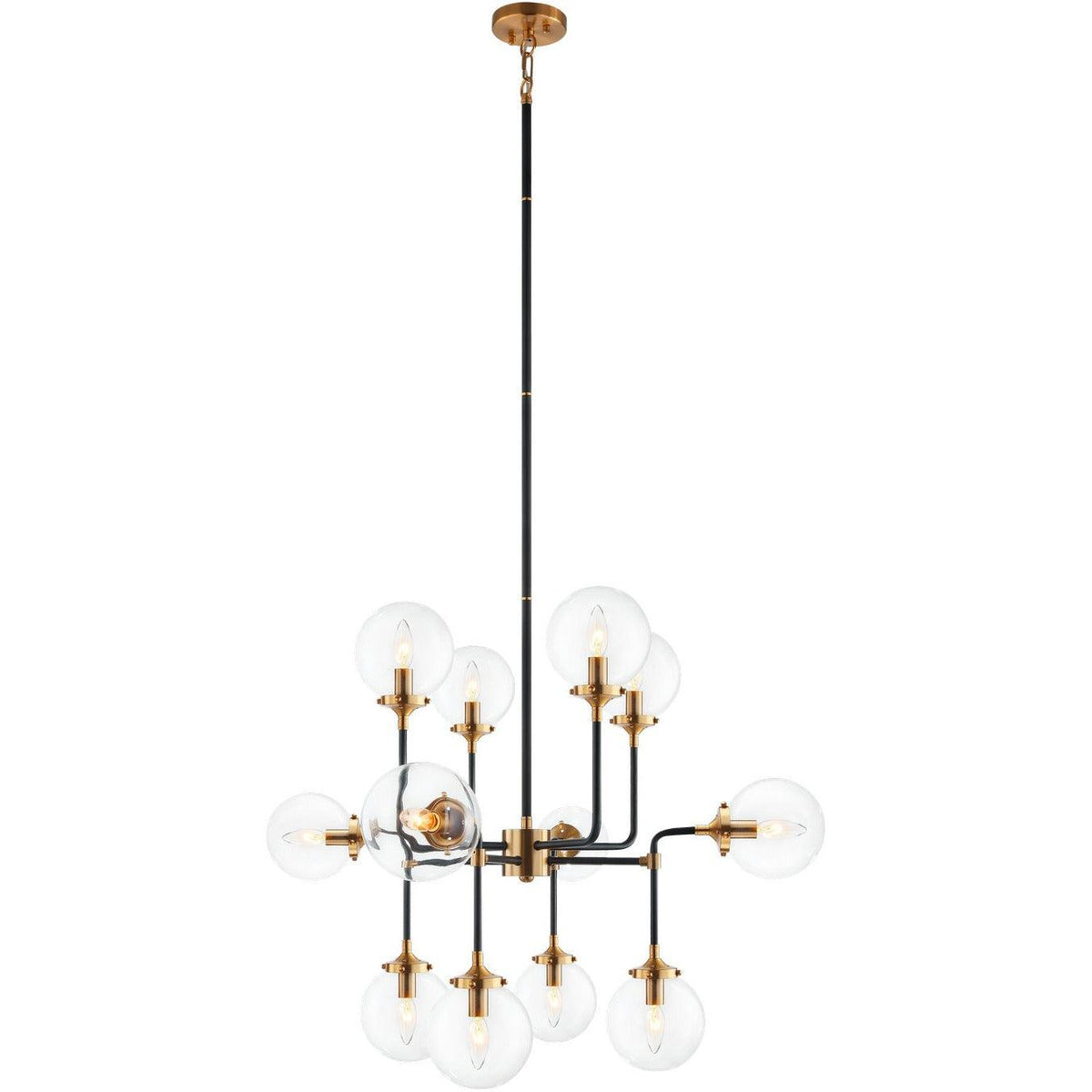 Matteo Lighting - Particles Chandelier - C58212AGCL | Montreal Lighting & Hardware