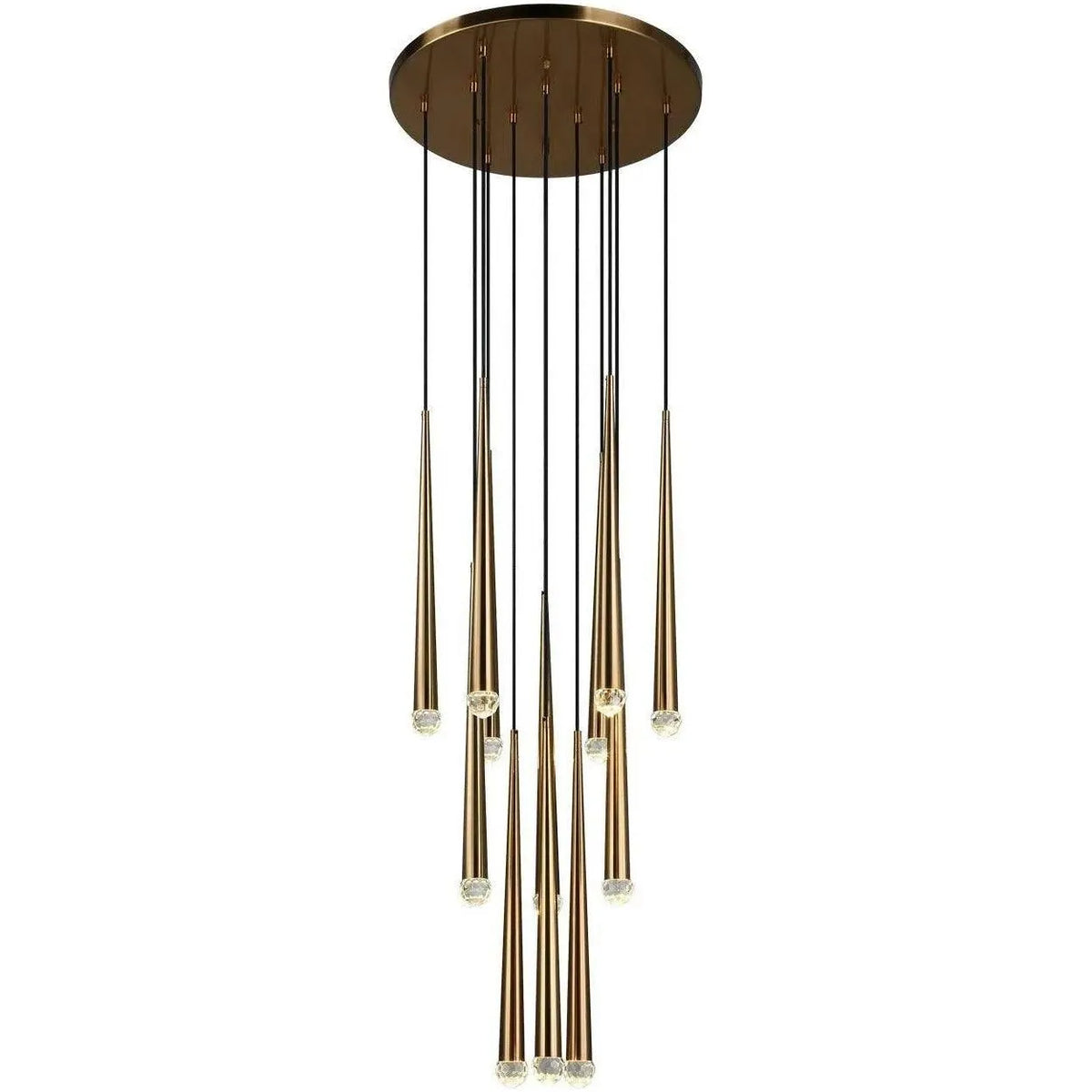 Matteo Lighting - Renaie Multi-Light LED Pendant - C62712AG | Montreal Lighting & Hardware