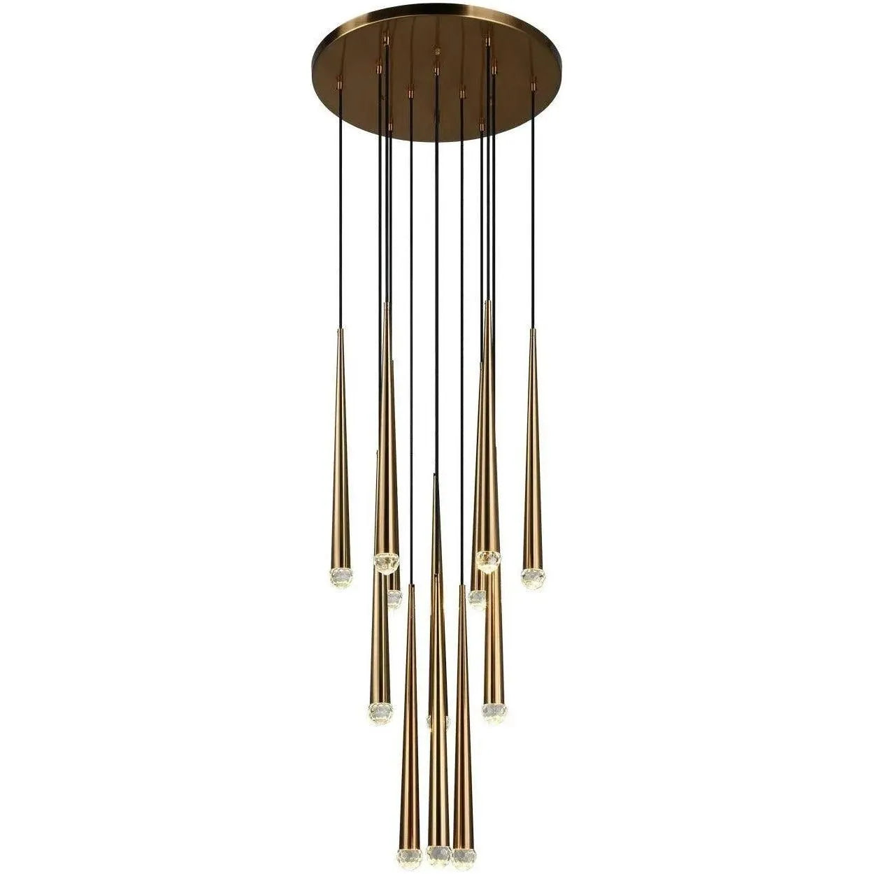 Matteo Lighting - Renaie Multi-Light LED Pendant - C62712AG | Montreal Lighting & Hardware