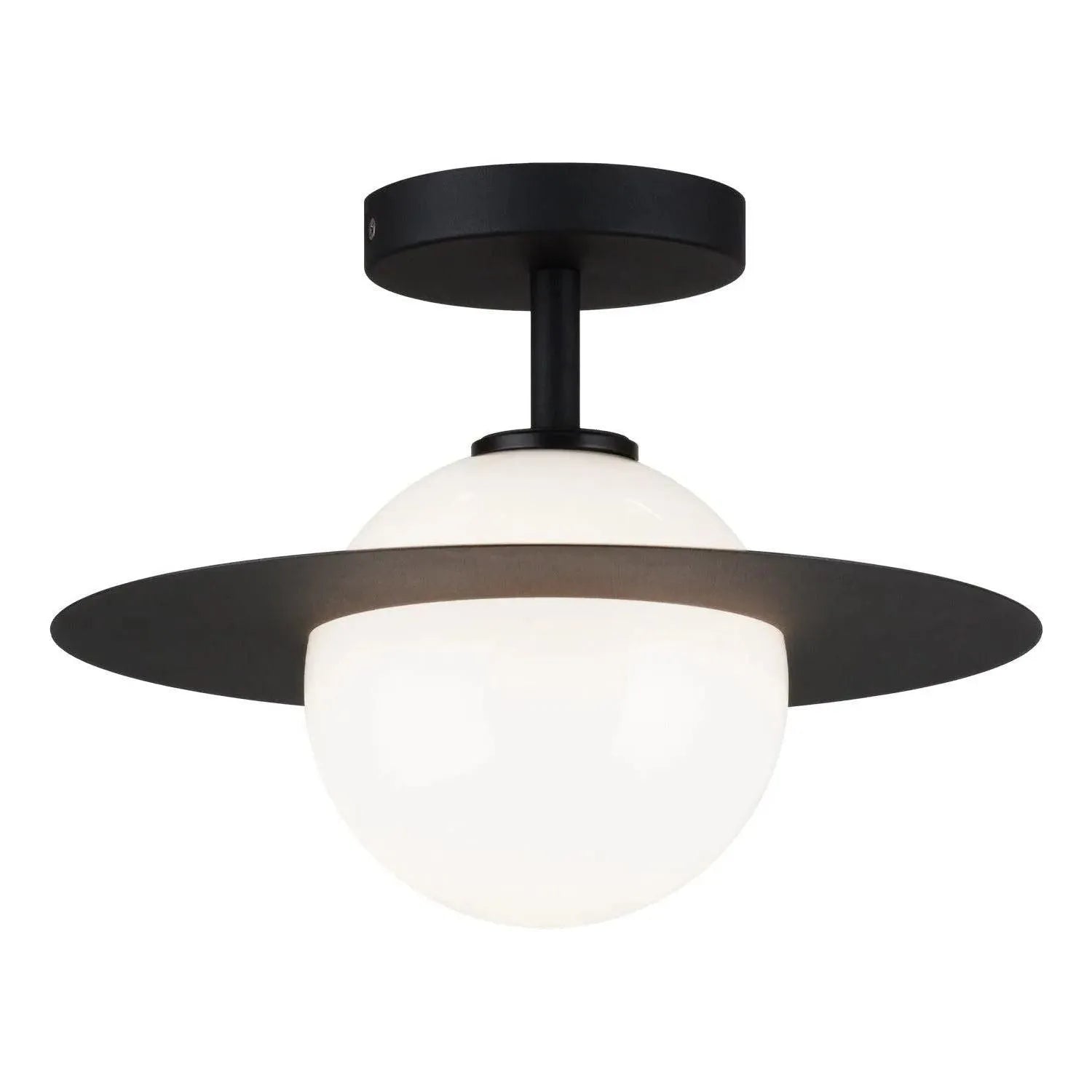 Matteo Lighting - Saturn Flush Mount - X60401BKOP | Montreal Lighting & Hardware