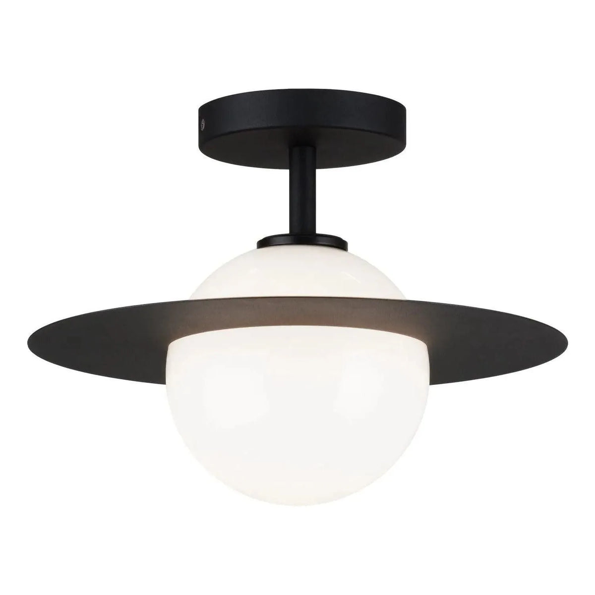 Matteo Lighting - Saturn Flush Mount - X60401BKOP | Montreal Lighting & Hardware