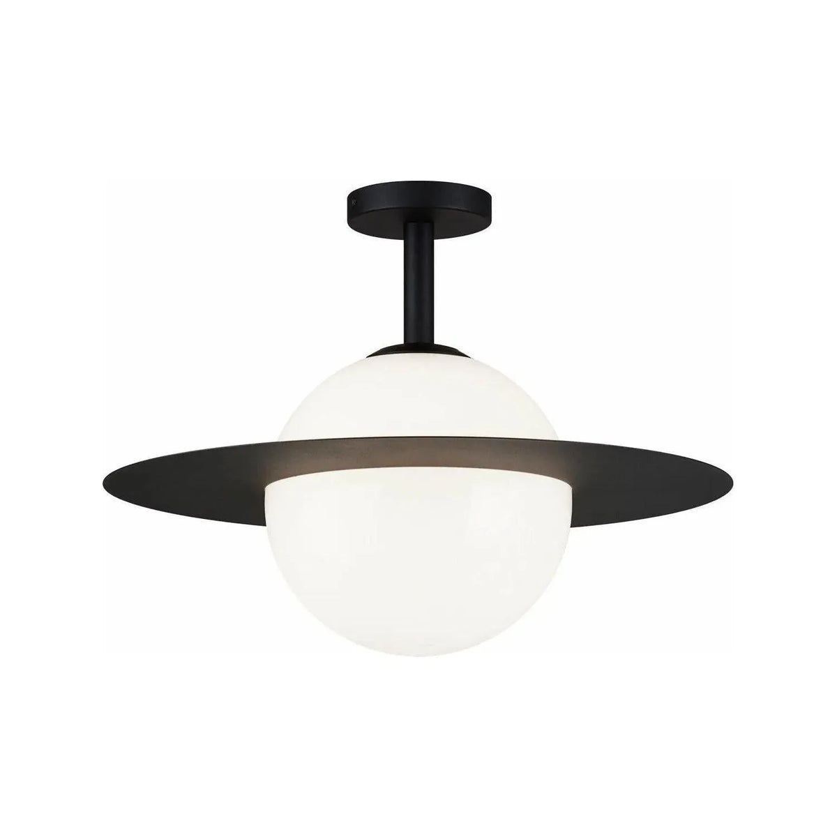 Matteo Lighting - Saturn Flush Mount - X60411BKOP | Montreal Lighting & Hardware