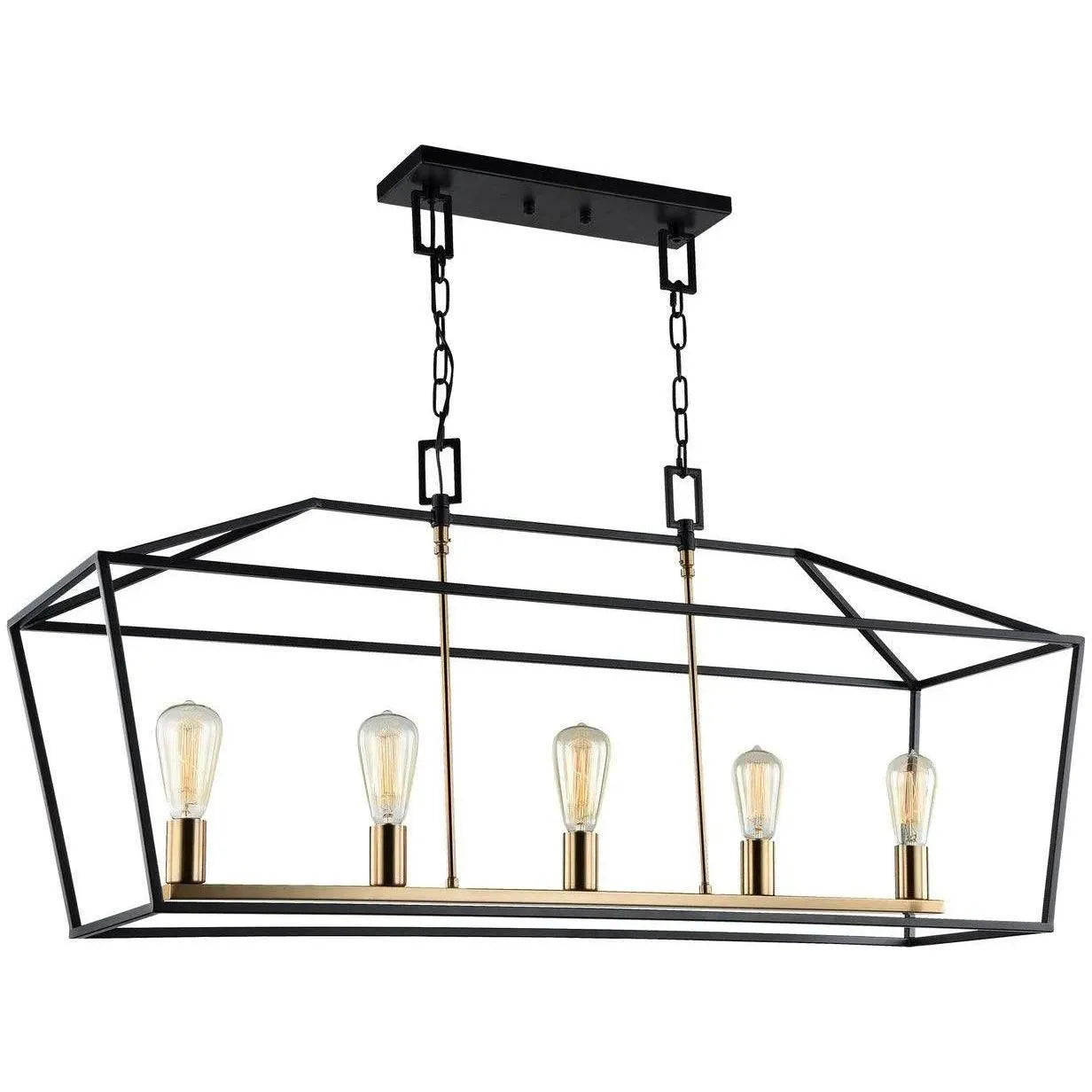 Matteo Lighting - Scatola Linear Chandelier - C61715RB | Montreal Lighting & Hardware