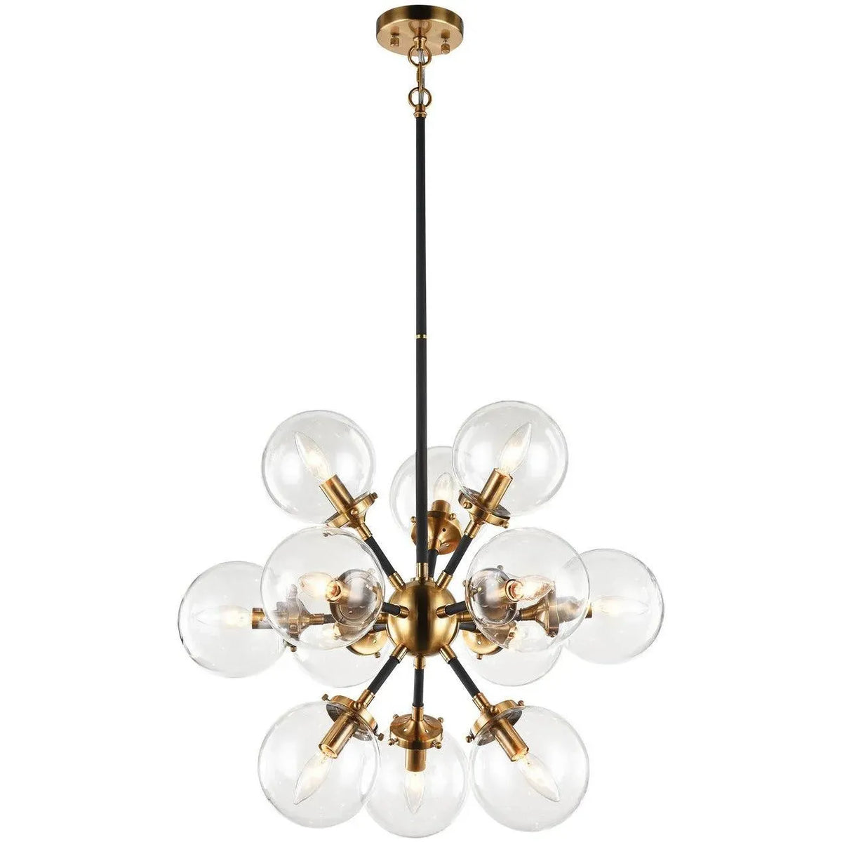 Matteo Lighting - Soleil Chandelier - C62812AGCL | Montreal Lighting & Hardware