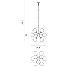 Matteo Lighting - Soleil Chandelier - C62812AGCL | Montreal Lighting & Hardware